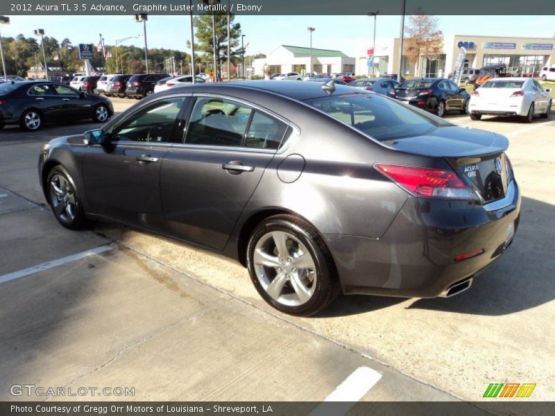 Graphite Luster Metallic / Ebony 2012 Acura TL 3.5 Advance