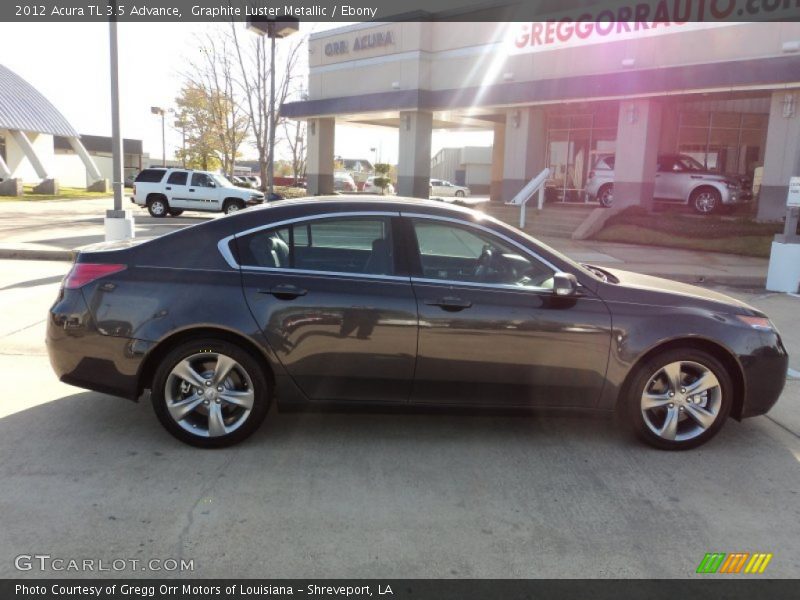 Graphite Luster Metallic / Ebony 2012 Acura TL 3.5 Advance
