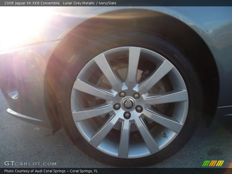 Lunar Grey Metallic / Ivory/Slate 2008 Jaguar XK XK8 Convertible