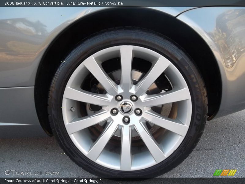 Lunar Grey Metallic / Ivory/Slate 2008 Jaguar XK XK8 Convertible