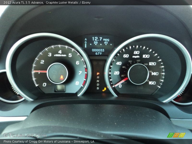  2012 TL 3.5 Advance 3.5 Advance Gauges