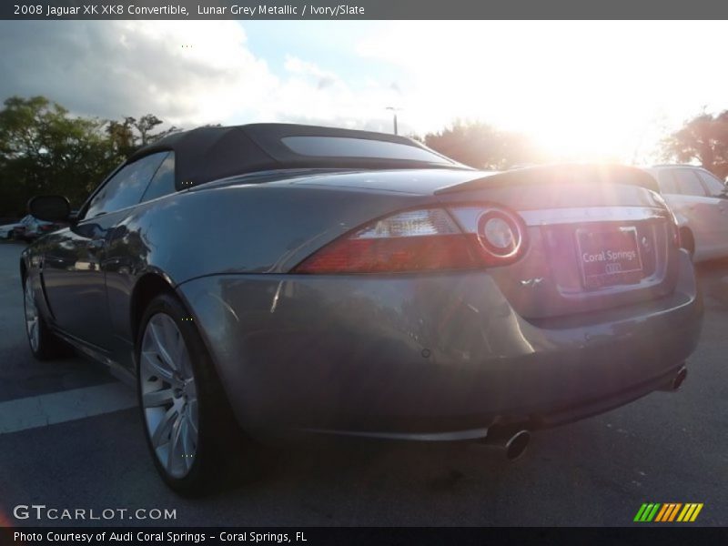 Lunar Grey Metallic / Ivory/Slate 2008 Jaguar XK XK8 Convertible