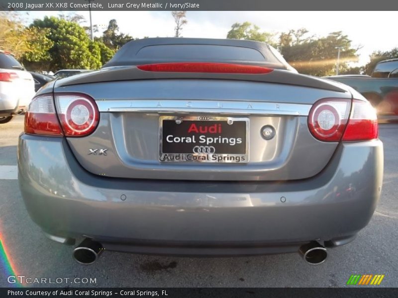 Lunar Grey Metallic / Ivory/Slate 2008 Jaguar XK XK8 Convertible