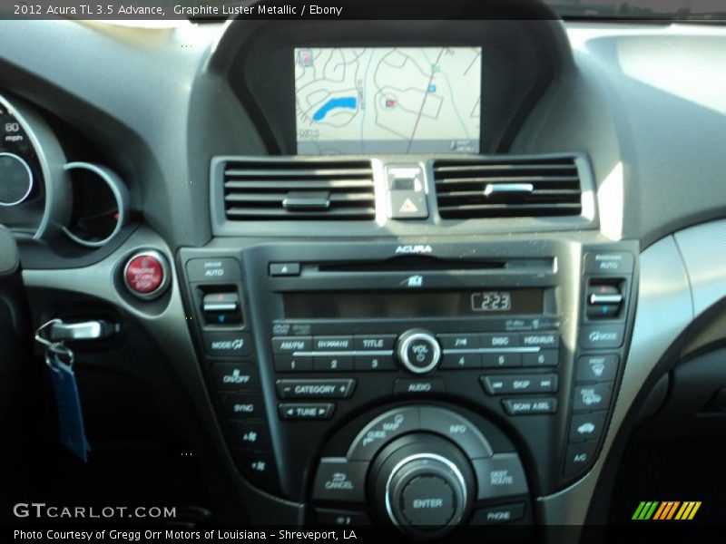 Graphite Luster Metallic / Ebony 2012 Acura TL 3.5 Advance