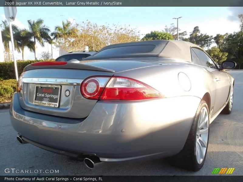 Lunar Grey Metallic / Ivory/Slate 2008 Jaguar XK XK8 Convertible