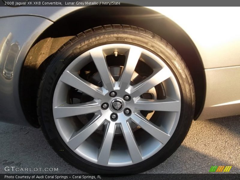Lunar Grey Metallic / Ivory/Slate 2008 Jaguar XK XK8 Convertible