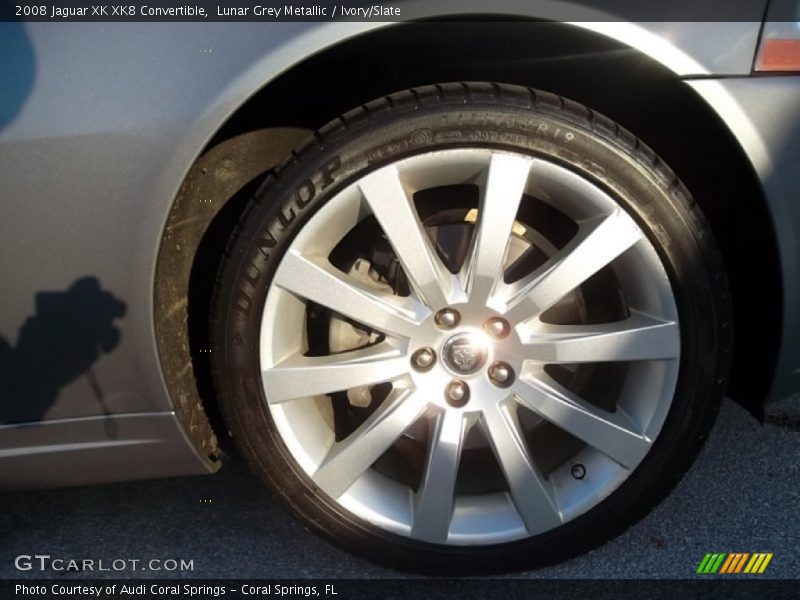 Lunar Grey Metallic / Ivory/Slate 2008 Jaguar XK XK8 Convertible