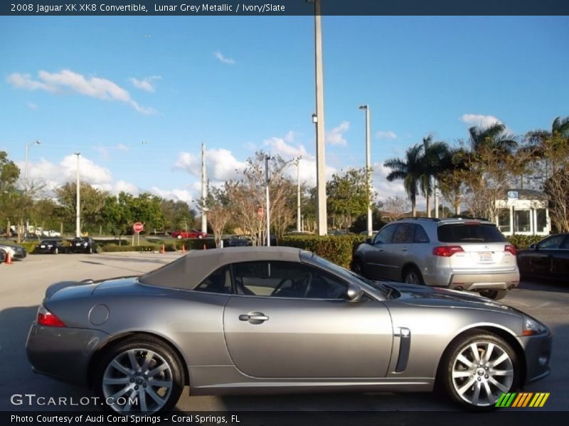 Lunar Grey Metallic / Ivory/Slate 2008 Jaguar XK XK8 Convertible