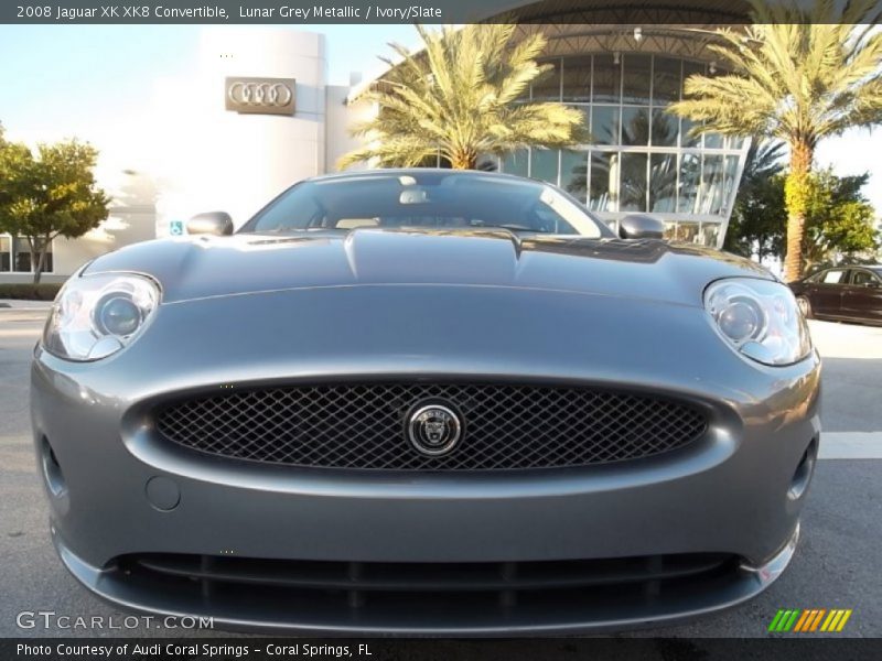 Lunar Grey Metallic / Ivory/Slate 2008 Jaguar XK XK8 Convertible