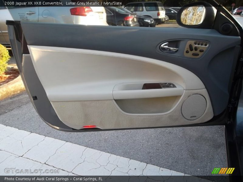 Lunar Grey Metallic / Ivory/Slate 2008 Jaguar XK XK8 Convertible