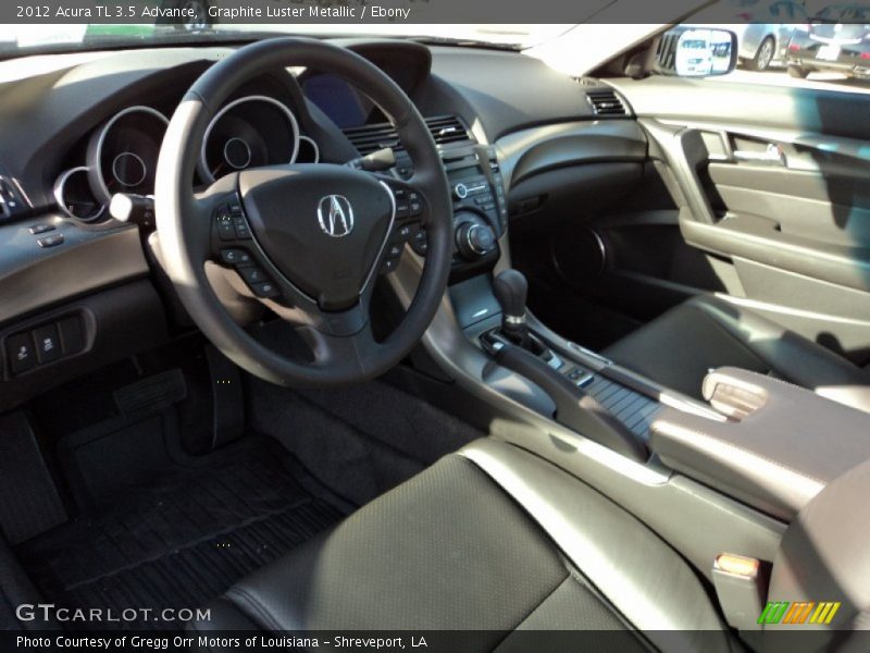 Graphite Luster Metallic / Ebony 2012 Acura TL 3.5 Advance