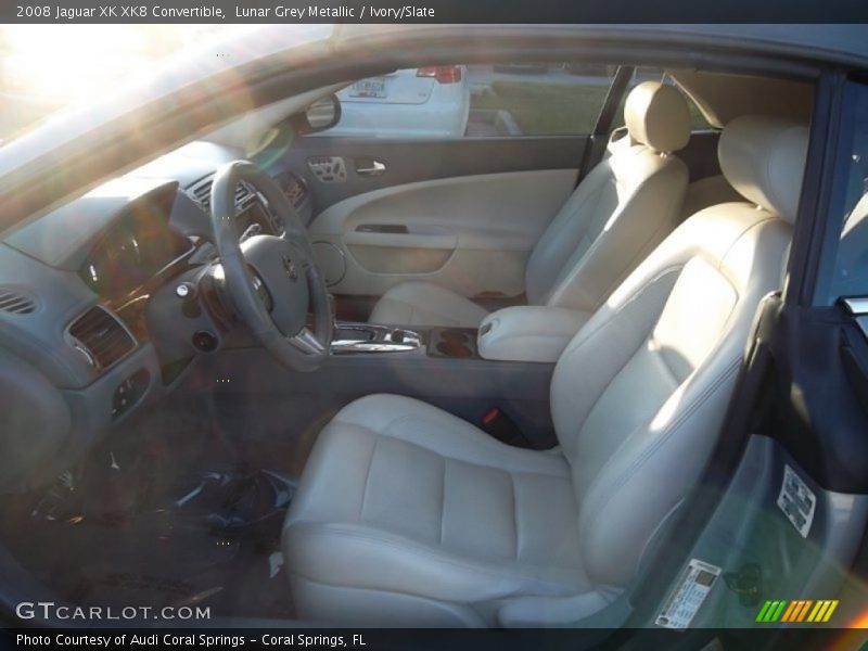 Lunar Grey Metallic / Ivory/Slate 2008 Jaguar XK XK8 Convertible