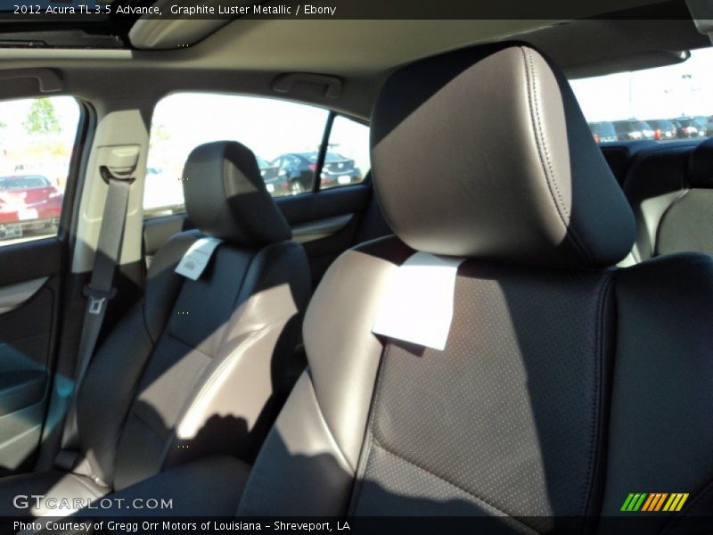 Graphite Luster Metallic / Ebony 2012 Acura TL 3.5 Advance