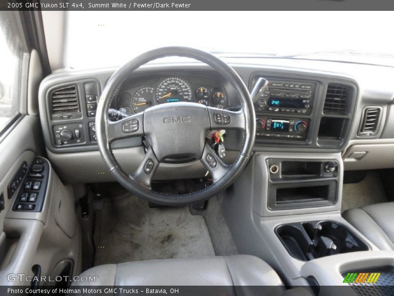 Summit White / Pewter/Dark Pewter 2005 GMC Yukon SLT 4x4