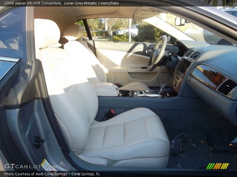 Lunar Grey Metallic / Ivory/Slate 2008 Jaguar XK XK8 Convertible