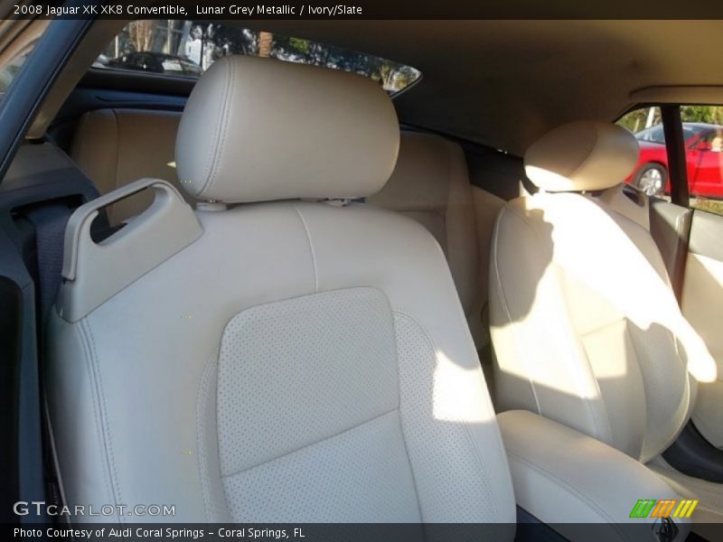 Lunar Grey Metallic / Ivory/Slate 2008 Jaguar XK XK8 Convertible