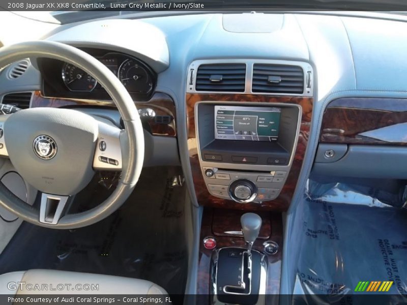 Lunar Grey Metallic / Ivory/Slate 2008 Jaguar XK XK8 Convertible