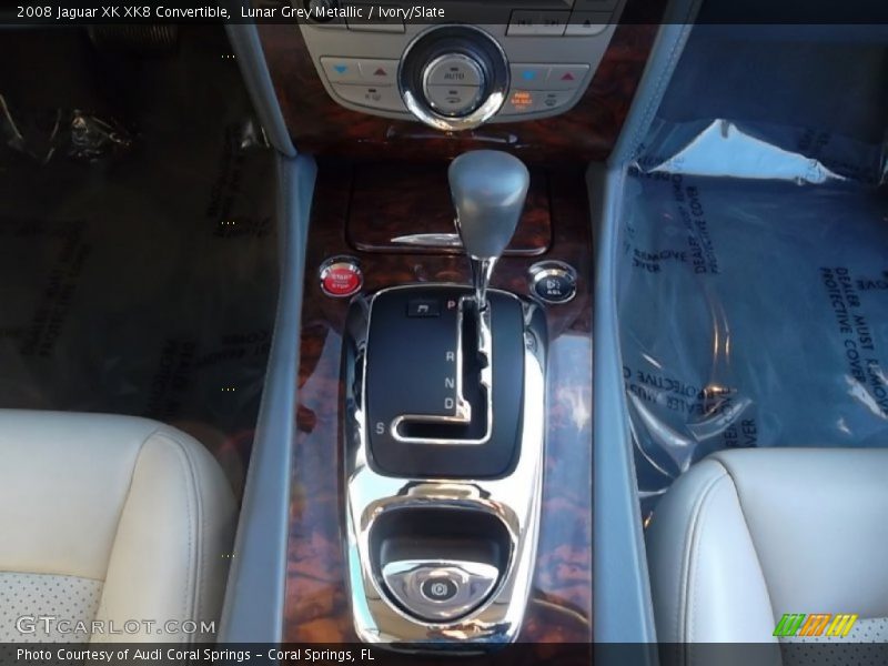 Lunar Grey Metallic / Ivory/Slate 2008 Jaguar XK XK8 Convertible