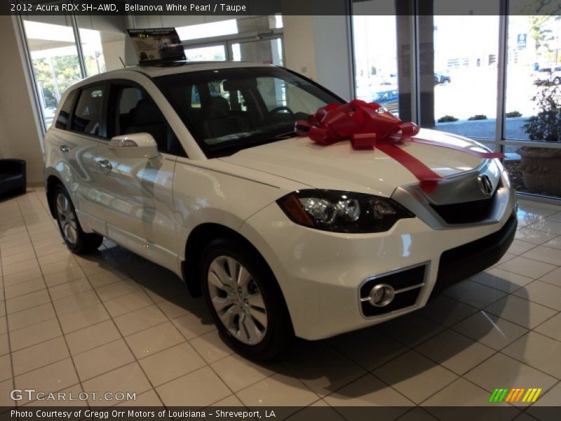 Bellanova White Pearl / Taupe 2012 Acura RDX SH-AWD