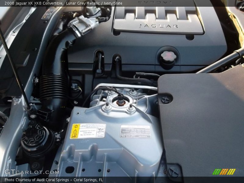 Lunar Grey Metallic / Ivory/Slate 2008 Jaguar XK XK8 Convertible
