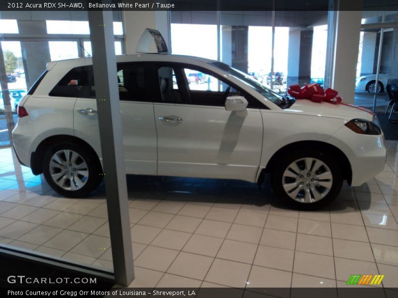 Bellanova White Pearl / Taupe 2012 Acura RDX SH-AWD