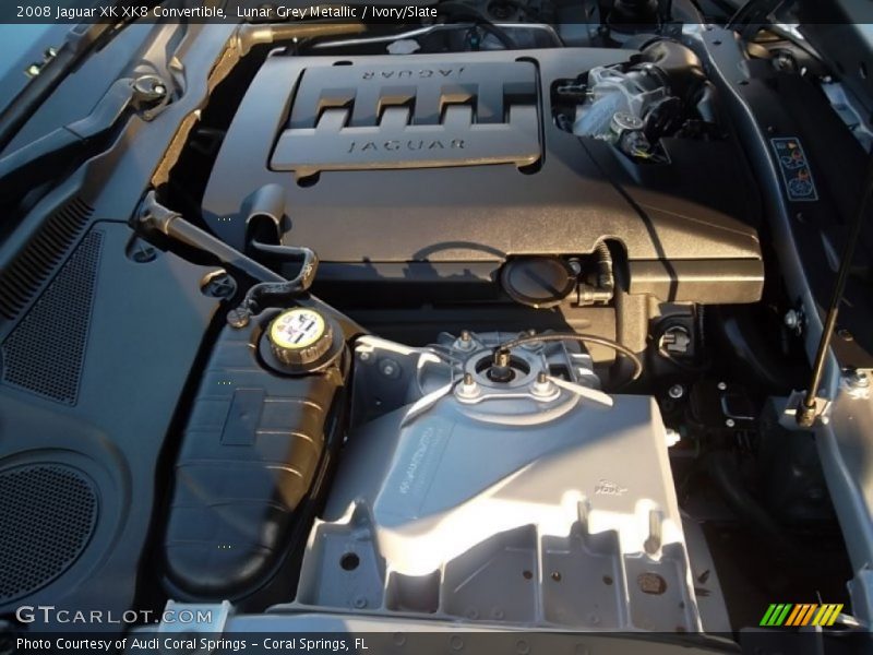 Lunar Grey Metallic / Ivory/Slate 2008 Jaguar XK XK8 Convertible