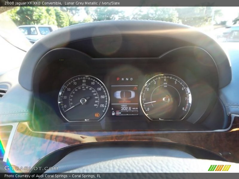 Lunar Grey Metallic / Ivory/Slate 2008 Jaguar XK XK8 Convertible