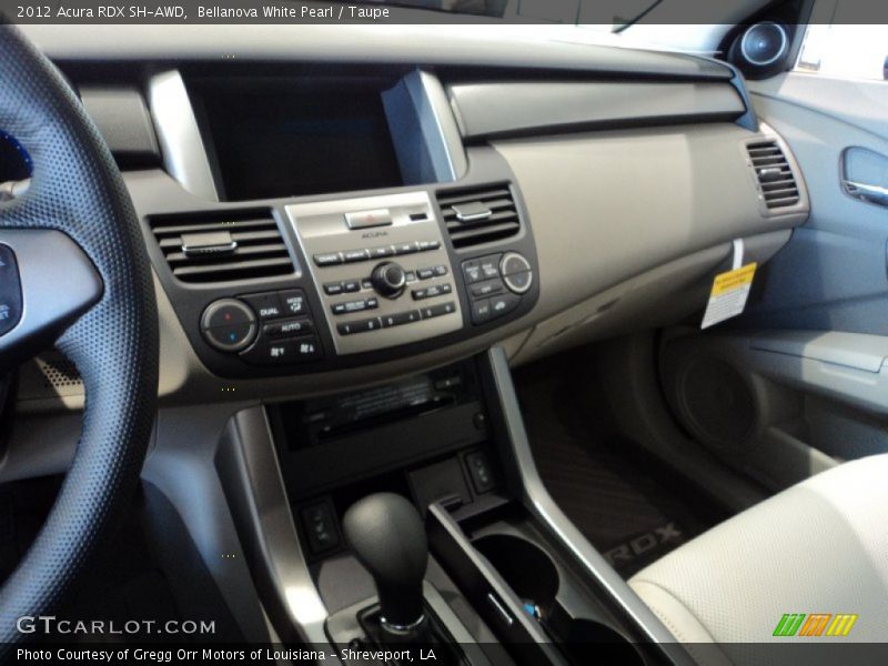 Bellanova White Pearl / Taupe 2012 Acura RDX SH-AWD