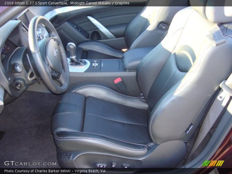 Midnight Garnet Metallic / Graphite 2009 Infiniti G 37 S Sport Convertible