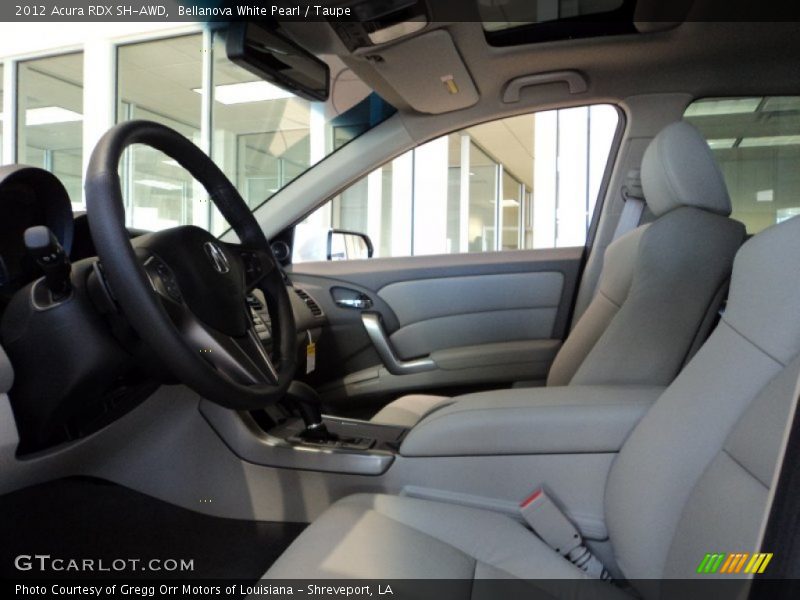 Bellanova White Pearl / Taupe 2012 Acura RDX SH-AWD