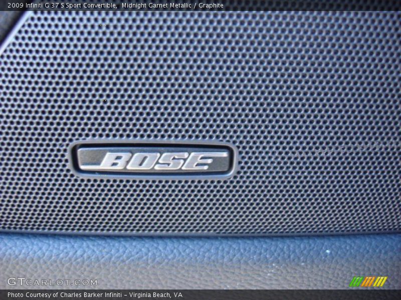 Midnight Garnet Metallic / Graphite 2009 Infiniti G 37 S Sport Convertible