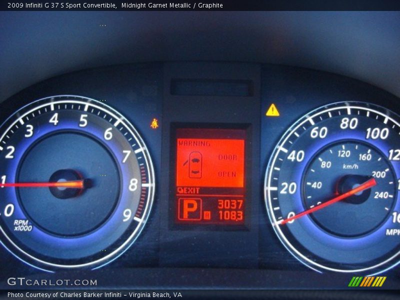 Midnight Garnet Metallic / Graphite 2009 Infiniti G 37 S Sport Convertible