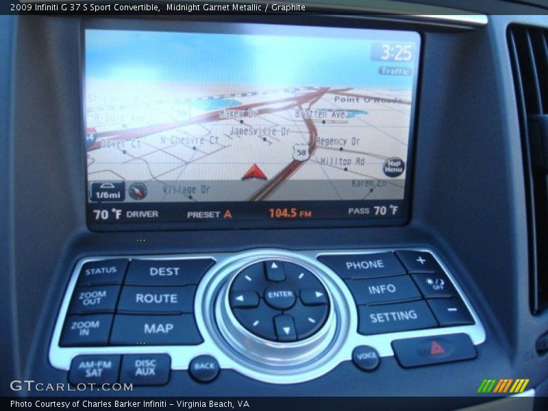 Midnight Garnet Metallic / Graphite 2009 Infiniti G 37 S Sport Convertible