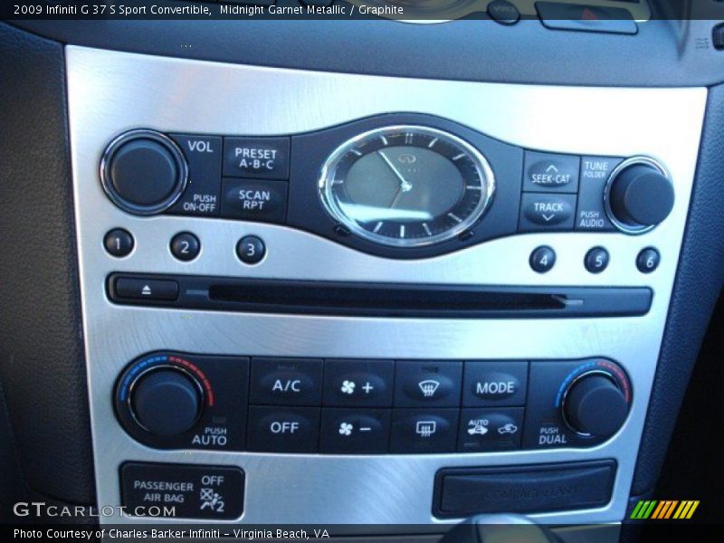 Midnight Garnet Metallic / Graphite 2009 Infiniti G 37 S Sport Convertible