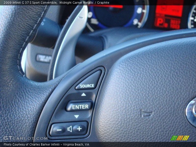Midnight Garnet Metallic / Graphite 2009 Infiniti G 37 S Sport Convertible