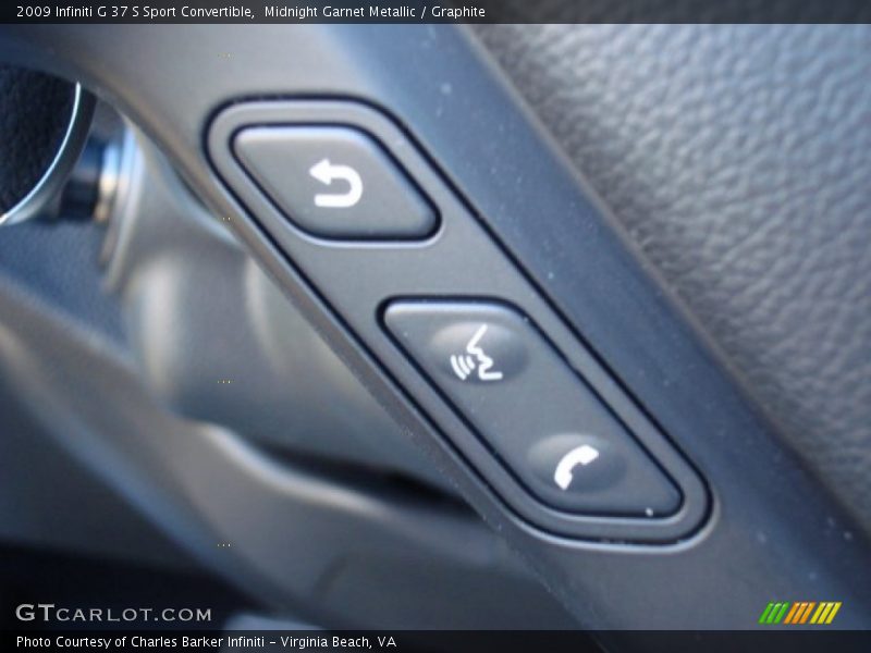 Midnight Garnet Metallic / Graphite 2009 Infiniti G 37 S Sport Convertible