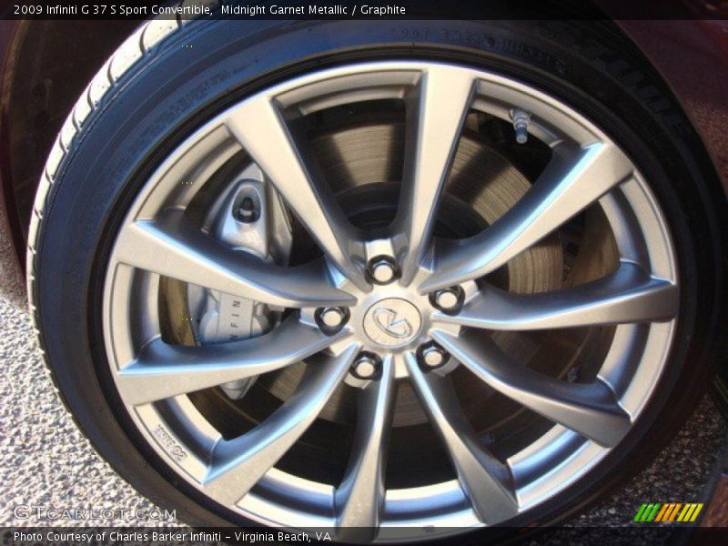 Midnight Garnet Metallic / Graphite 2009 Infiniti G 37 S Sport Convertible