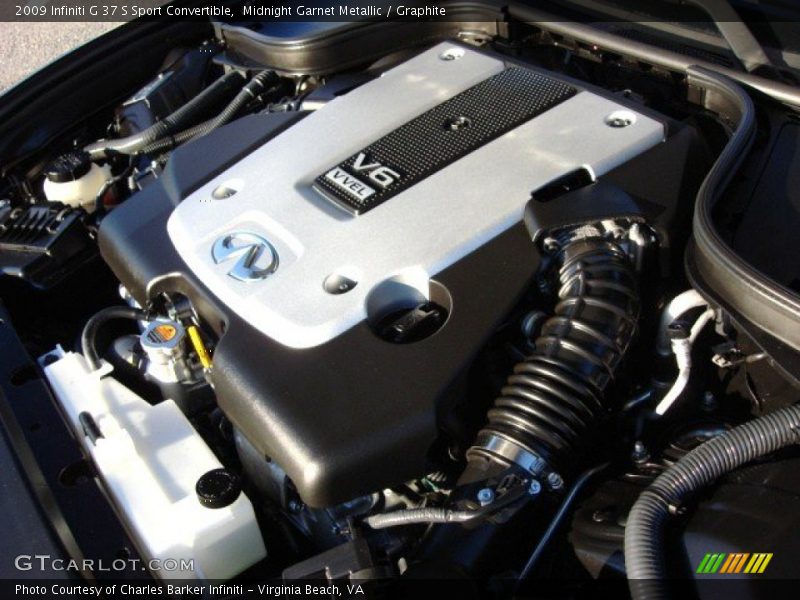  2009 G 37 S Sport Convertible Engine - 3.7 Liter DOHC 24-Valve VVEL V6