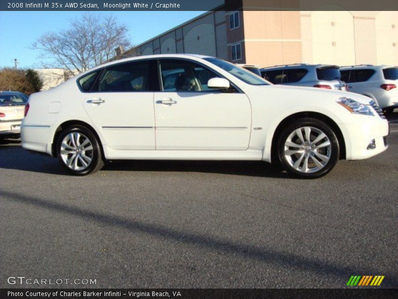 Moonlight White / Graphite 2008 Infiniti M 35x AWD Sedan