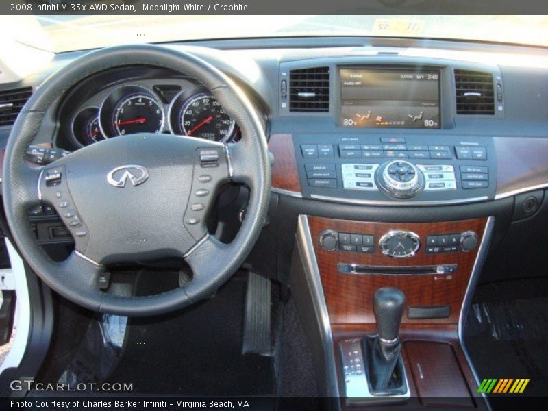Moonlight White / Graphite 2008 Infiniti M 35x AWD Sedan
