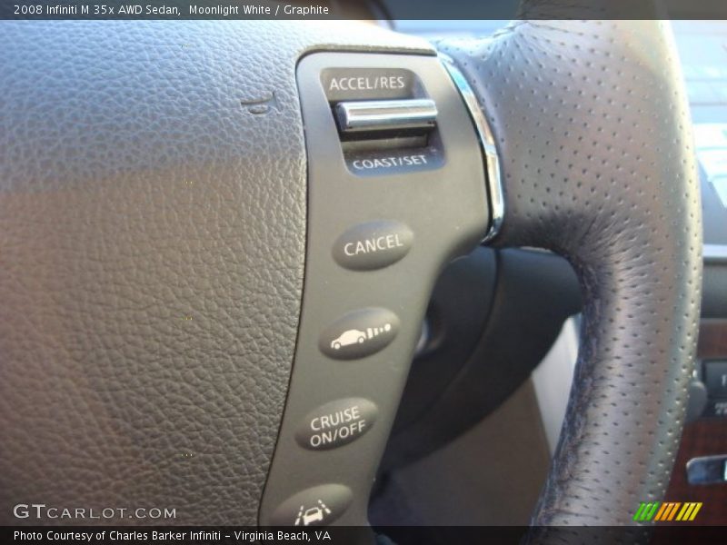 Moonlight White / Graphite 2008 Infiniti M 35x AWD Sedan