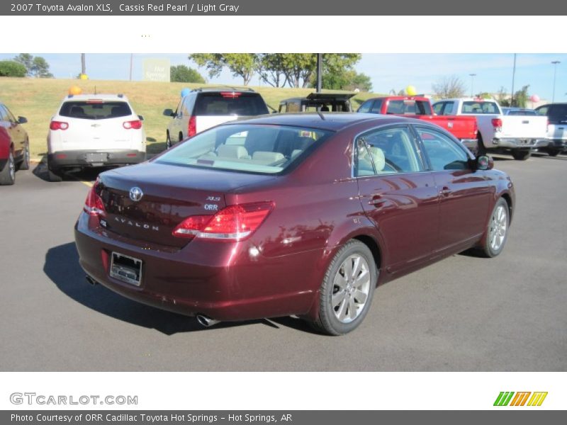 Cassis Red Pearl / Light Gray 2007 Toyota Avalon XLS