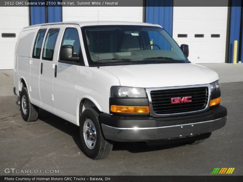 Summit White / Neutral 2012 GMC Savana Van 2500 Work Van