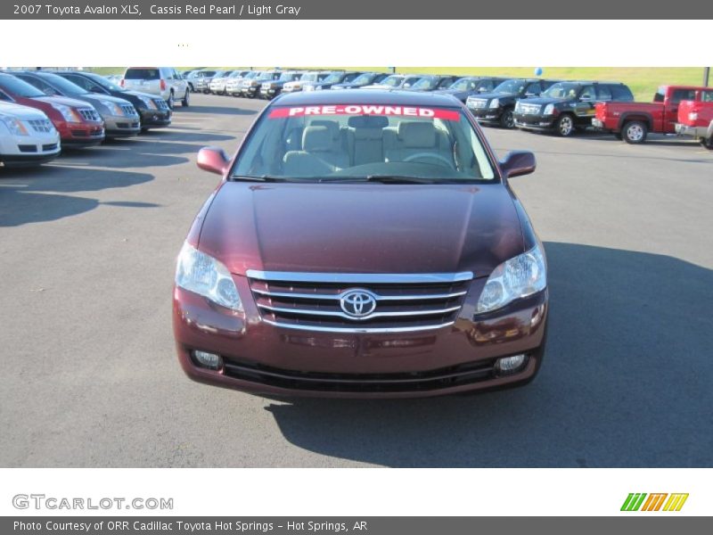Cassis Red Pearl / Light Gray 2007 Toyota Avalon XLS