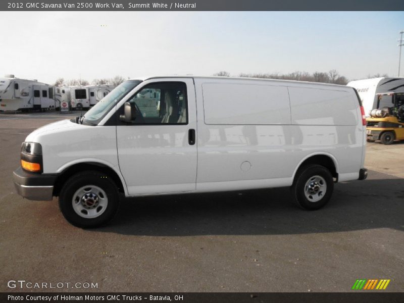 Summit White / Neutral 2012 GMC Savana Van 2500 Work Van