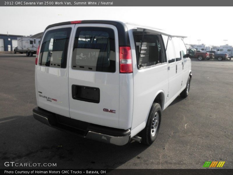 Summit White / Neutral 2012 GMC Savana Van 2500 Work Van