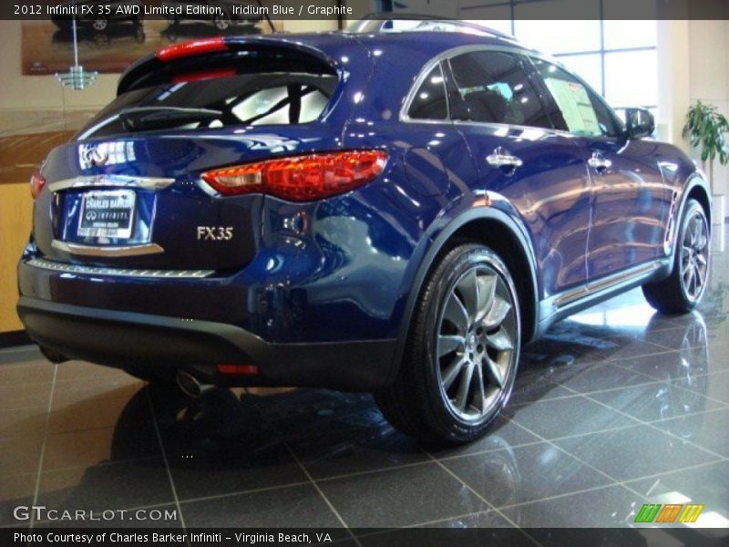 Iridium Blue / Graphite 2012 Infiniti FX 35 AWD Limited Edition