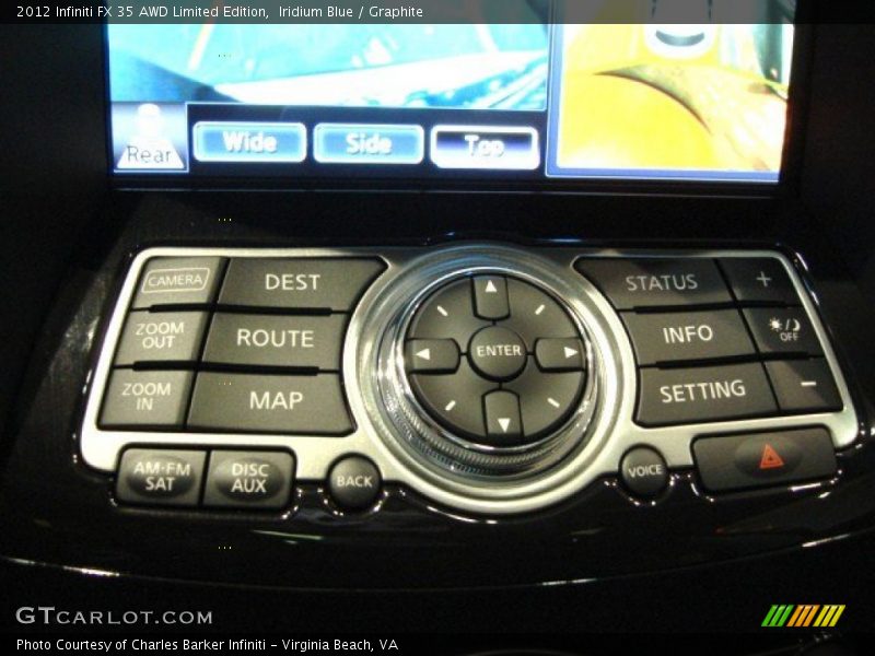 Controls of 2012 FX 35 AWD Limited Edition