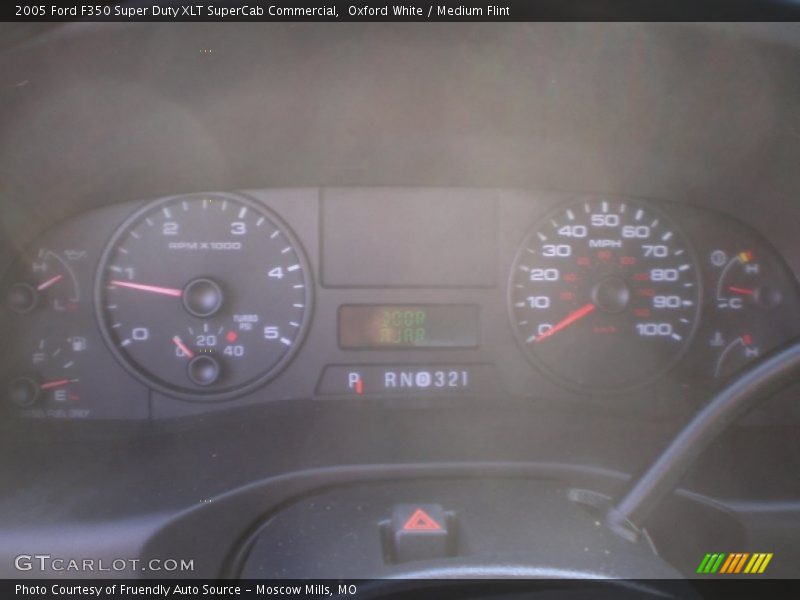 Oxford White / Medium Flint 2005 Ford F350 Super Duty XLT SuperCab Commercial