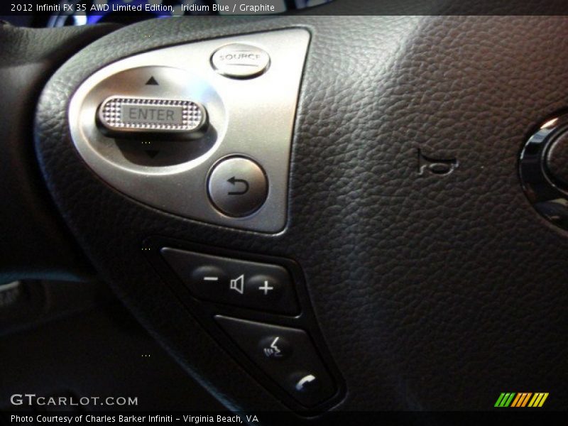 Controls of 2012 FX 35 AWD Limited Edition
